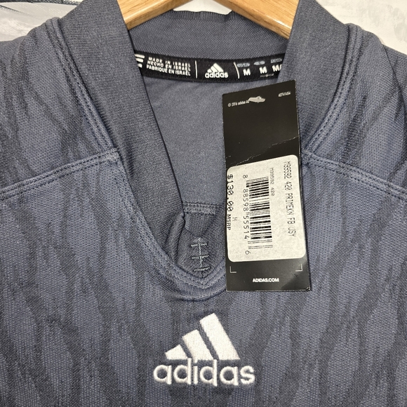 Adidas Men's Size Medium Grey Techfit Primeknit Climacool Football Jersey New - Picture 3 of 3